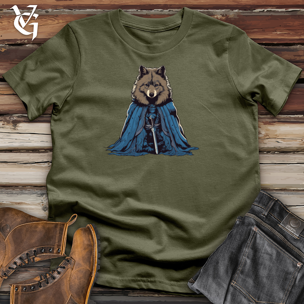 Viking Goods Wolf Knight Majesty Cotton Tee Military Green / L