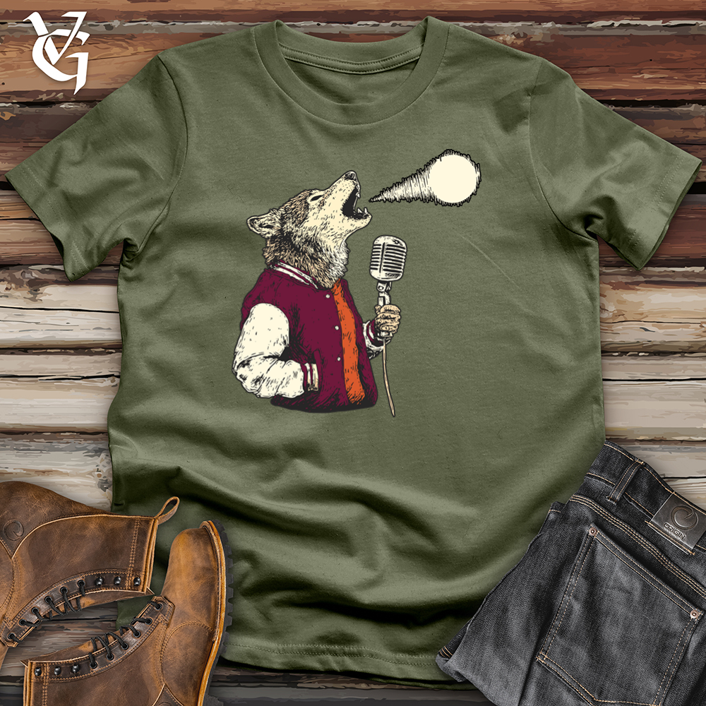 Viking Goods Wolf Lunar Poetry Softstyle Tee Military Green / L