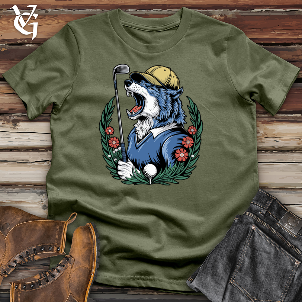 Viking Goods Wolf Wedge Softstyle Tee Military Green / L
