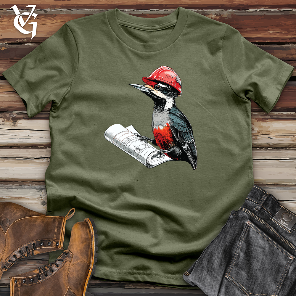 Viking Goods Woodpecker Project Planner Softstyle Tee Military Green / L