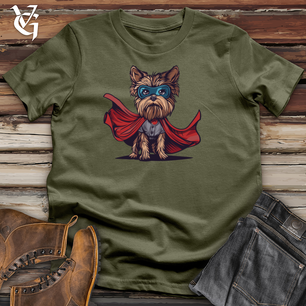 Viking Goods Yorkie Hero Gaze Cotton Tee Military Green / L