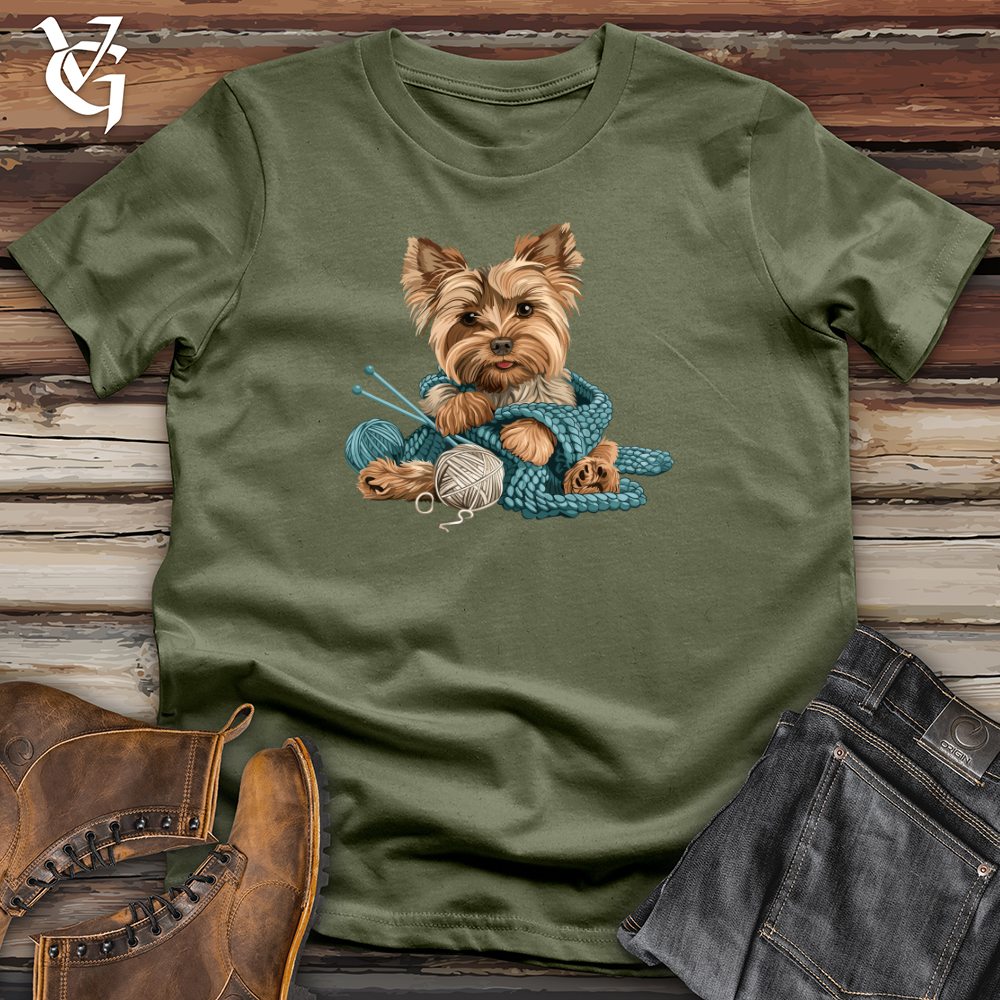 Viking Goods Yorkie Knits Charm Softstyle Tee Military Green / L