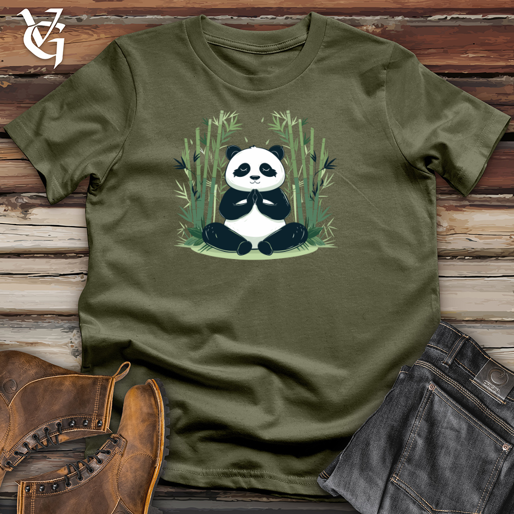 Viking Goods Zen Panda Harmony Cotton Tee Military Green / L
