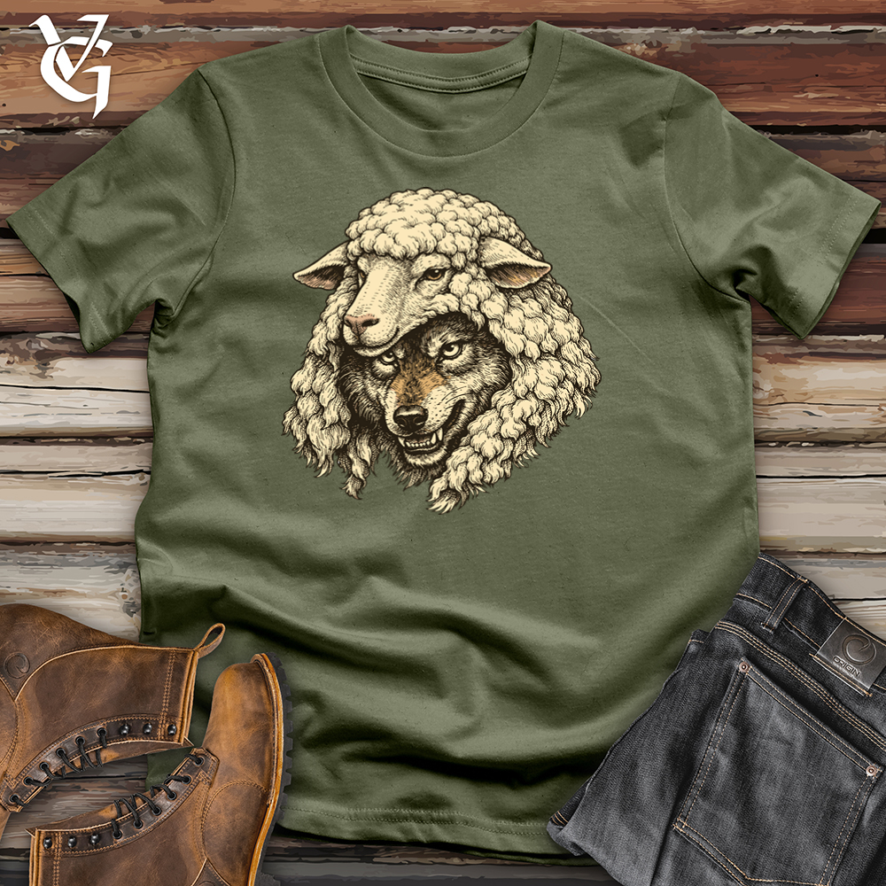 Viking Goods A Wolf in Sheeps Clothing Softstyle Tee Military Green / S