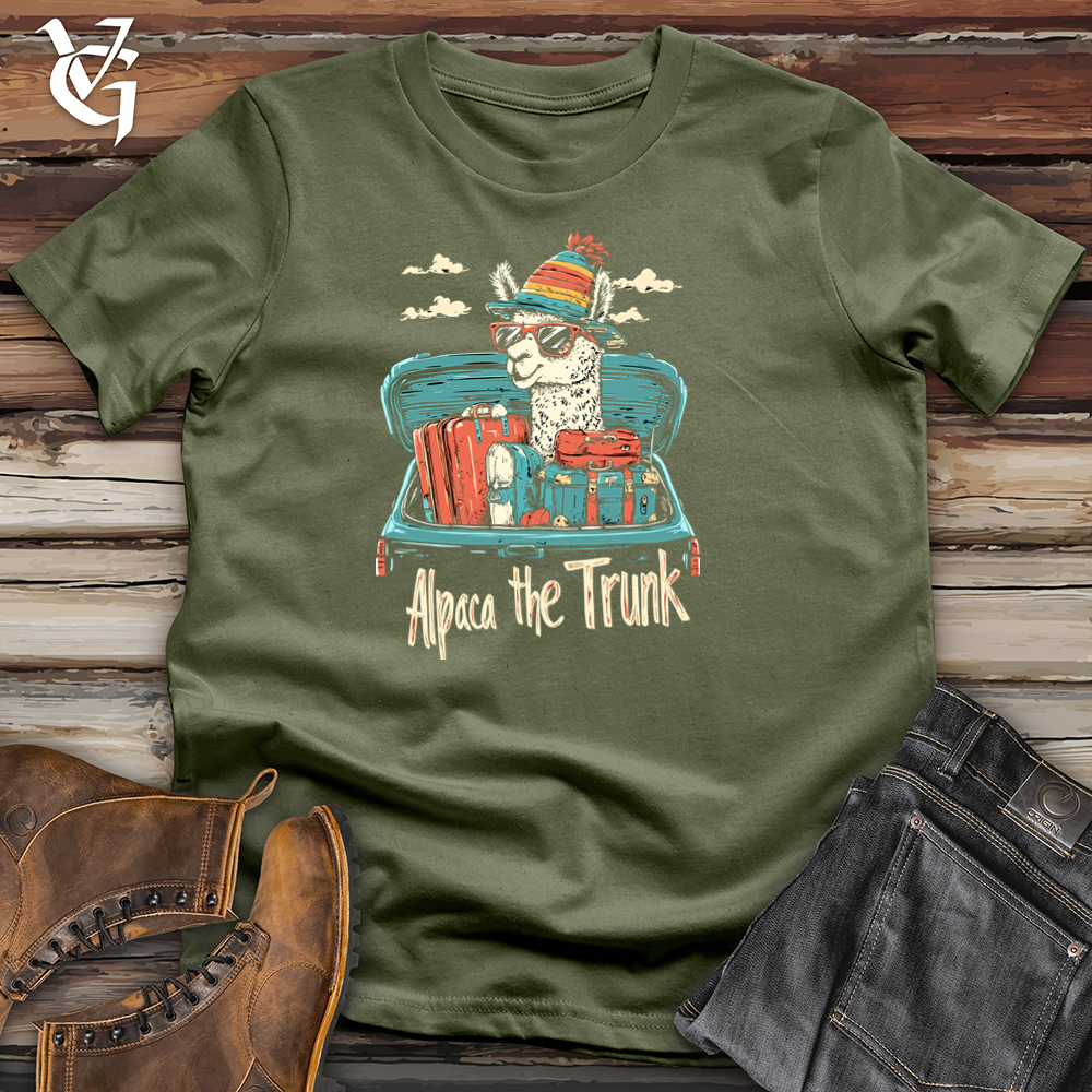 Viking Goods Alpaca The Trunk Softstyle Tee Military Green / S