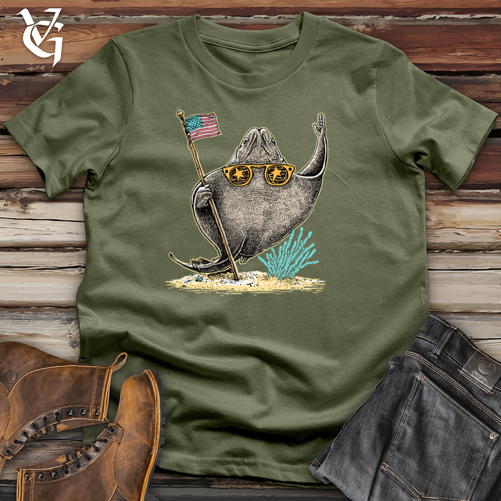 Viking Goods American Stingray Softstyle Tee Military Green / S