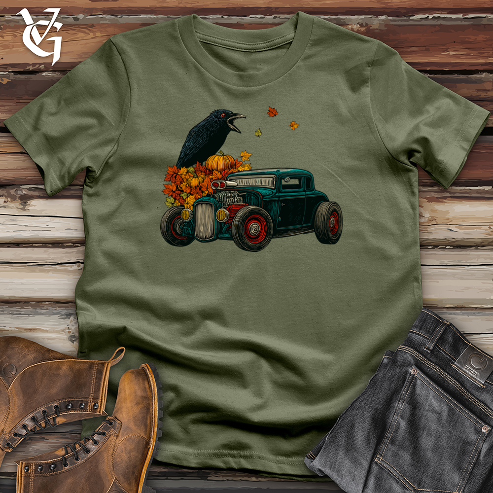 Viking Goods Autumn Raven Mechanic Softstyle Tee Military Green / S