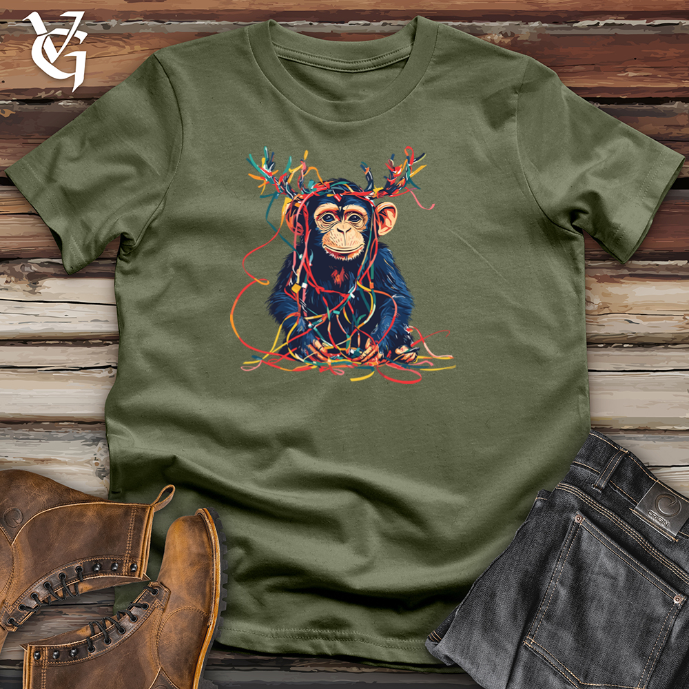 Viking Goods Birthday Monkey Softstyle Tee Military Green / S