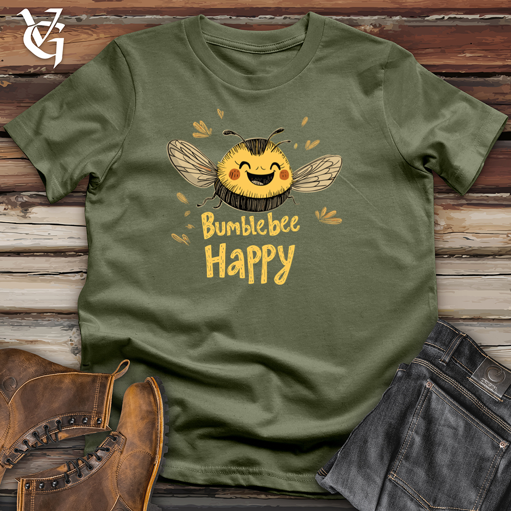 Viking Goods Bumblebee Happy Softstyle Tee Military Green / S