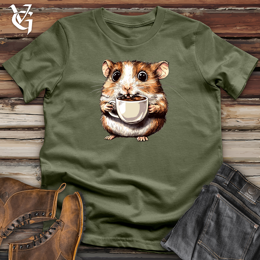Viking Goods Caffeinated Chipmunk Softstyle Tee Military Green / S