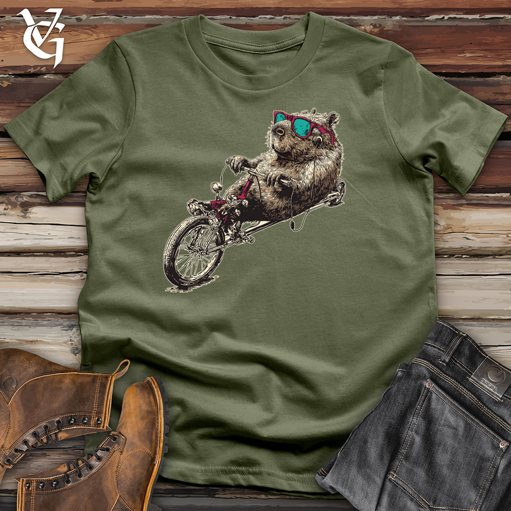 Viking Goods Capybara Racer Softstyle Tee Military Green / S