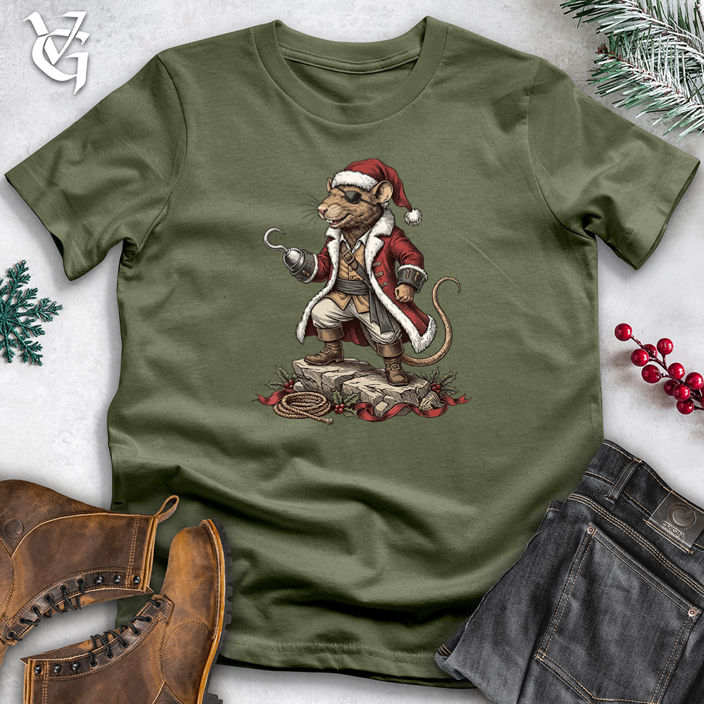 Viking Goods Christmas Pirat Softstyle Tee Military Green / S