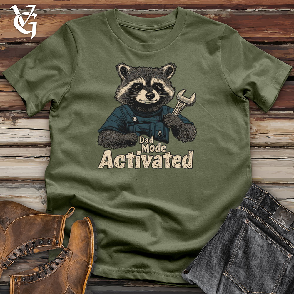 Viking Goods Dad Mode Activated Softstyle Tee Military Green / S
