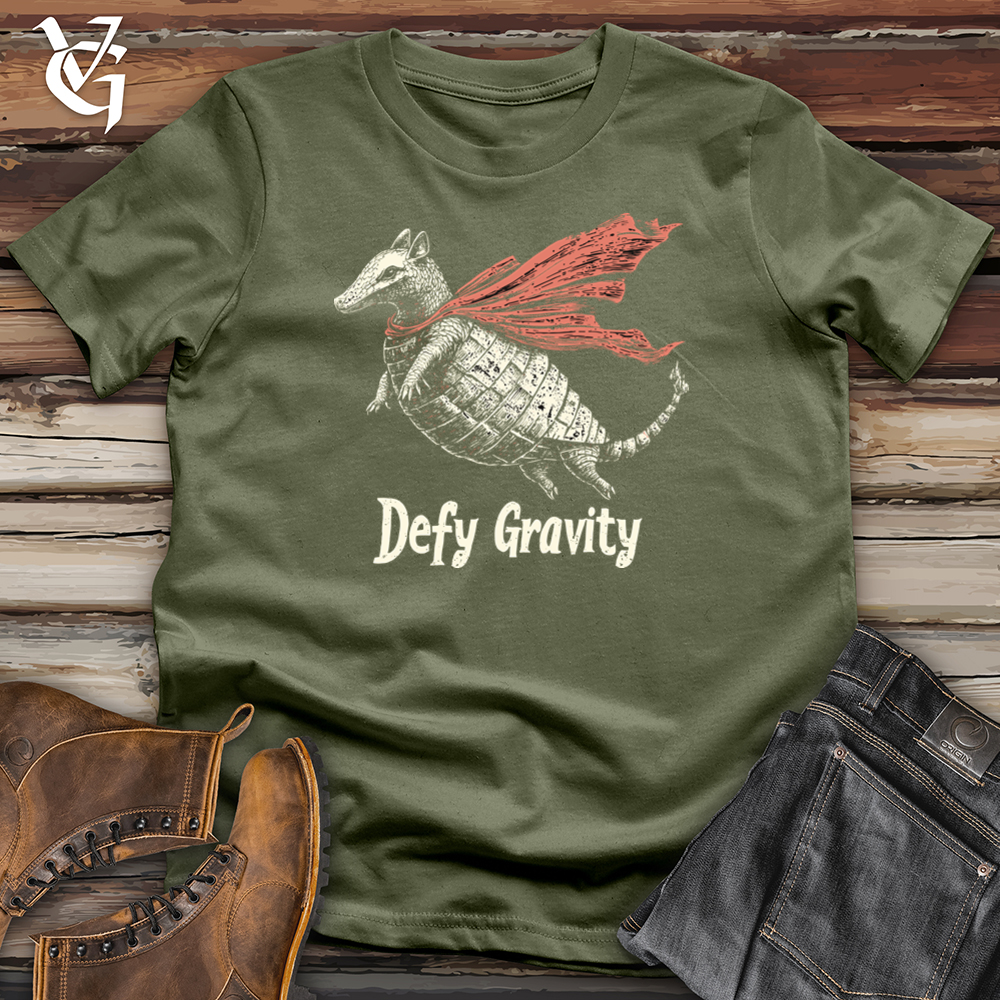 Viking Goods Defy Gravity Armadillo Softstyle Tee Military Green / S