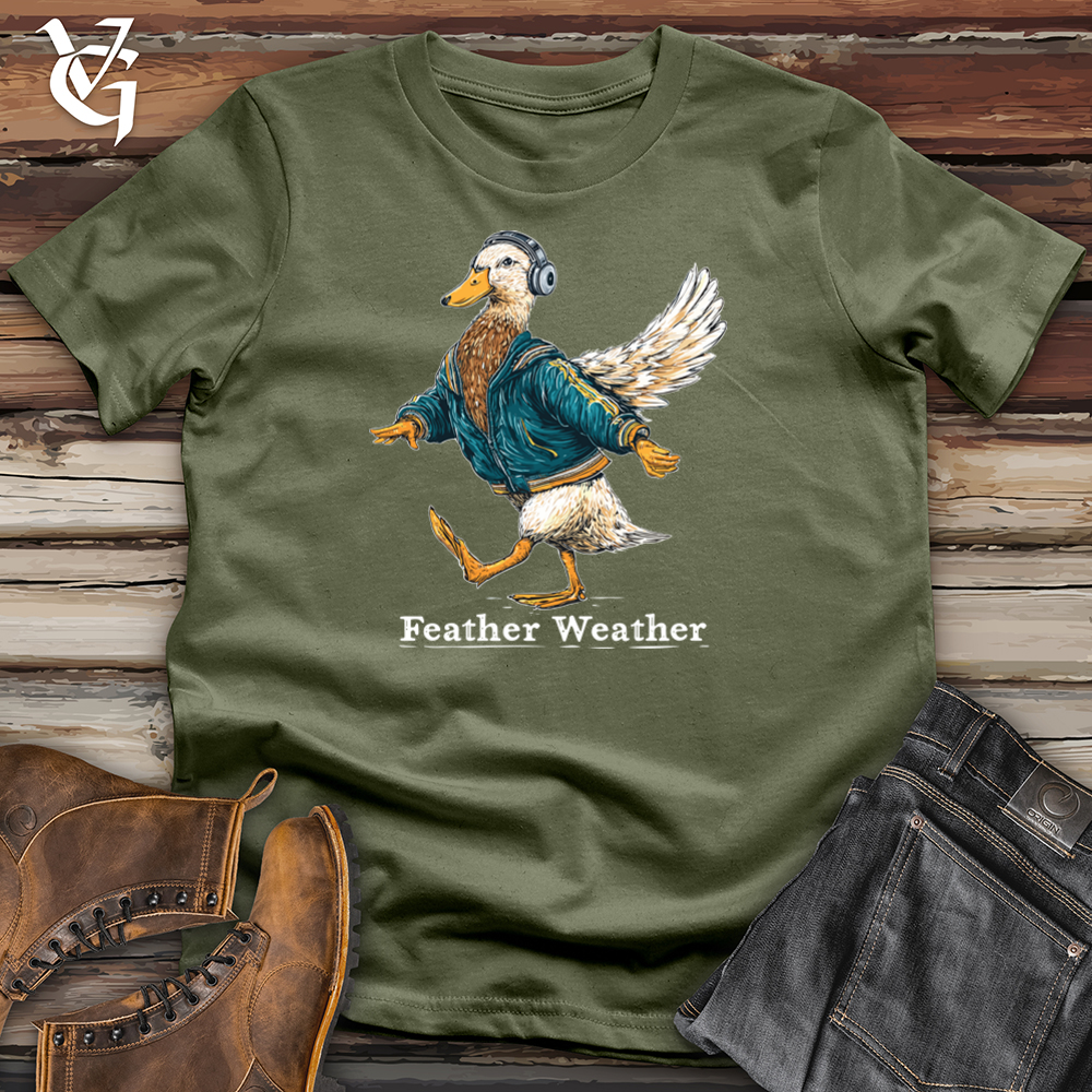 Viking Goods Feather Weather Duck Softstyle Tee Military Green / S
