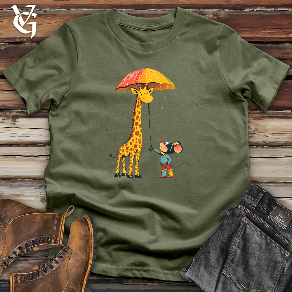 Viking Goods Giraffe Rainstorm Softstyle Tee Military Green / S