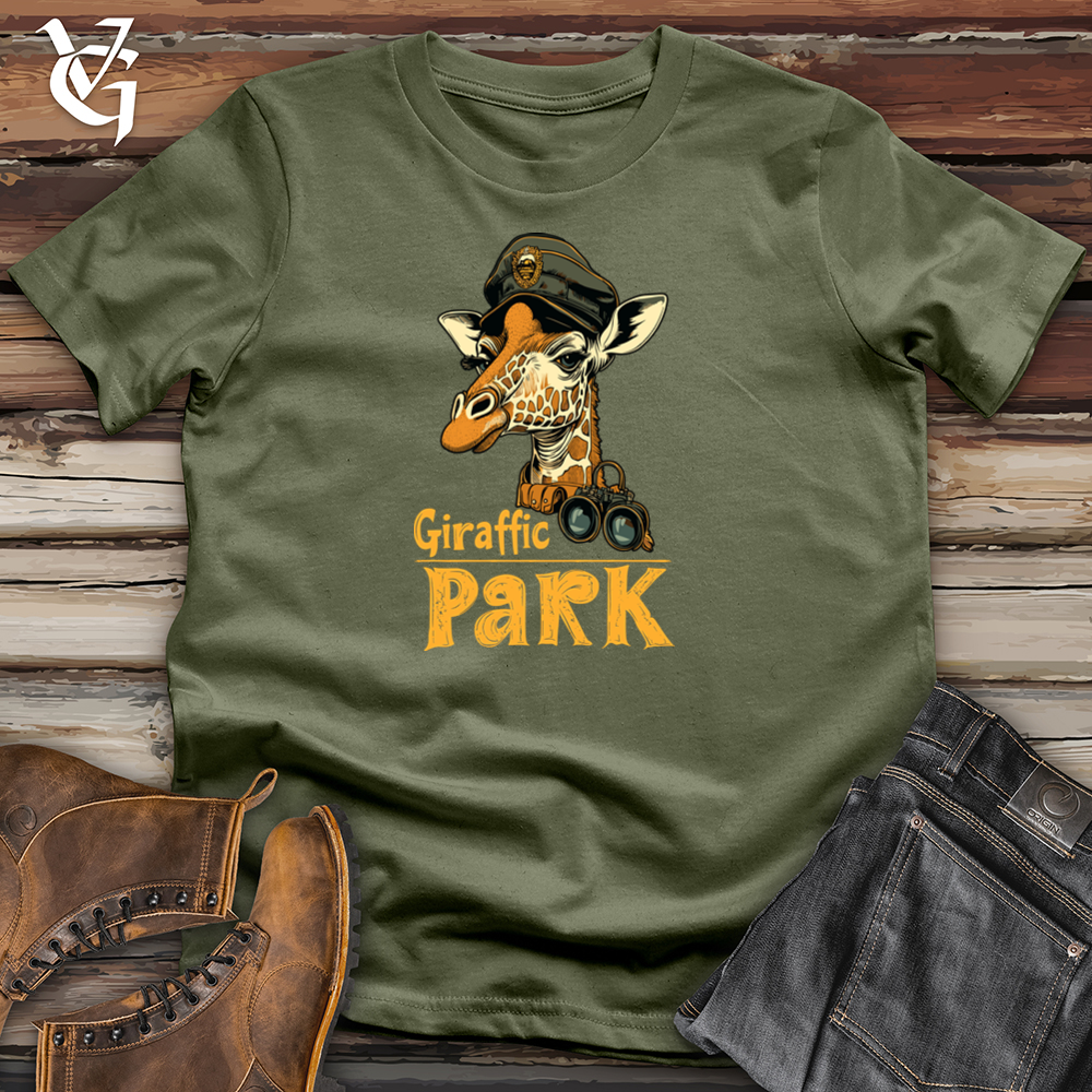 Viking Goods Giraffic Park Softstyle Tee Military Green / S