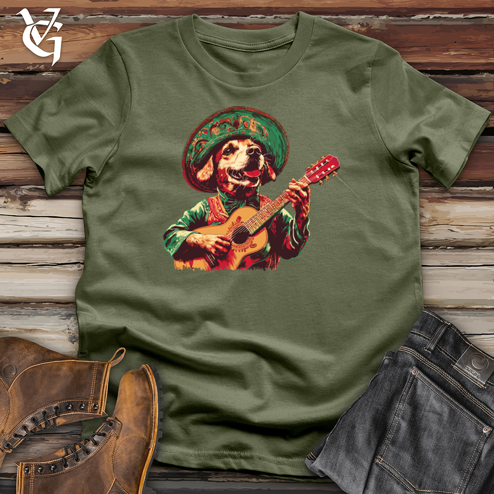 Viking Goods Golden Retriever Mariachi Softstyle Tee Military Green / S