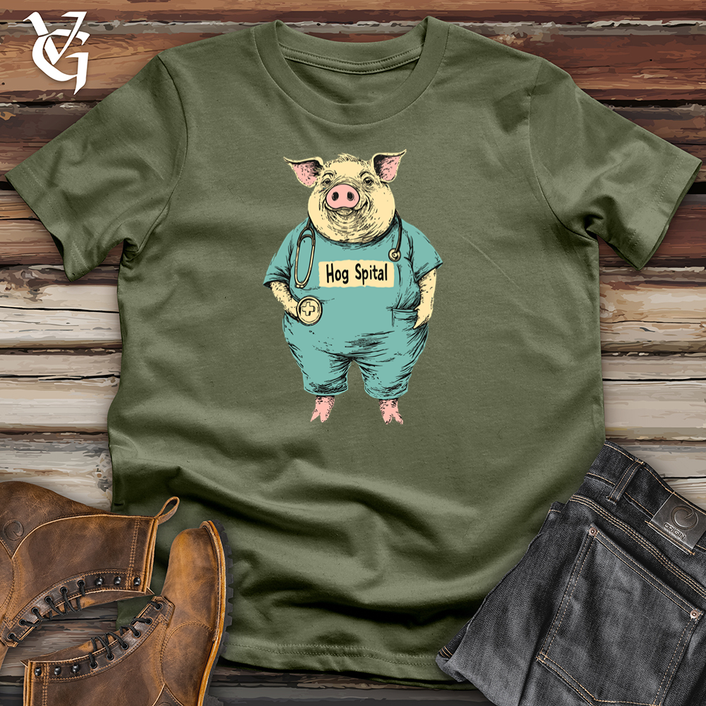 Viking Goods Hogspital Softstyle Tee Military Green / S