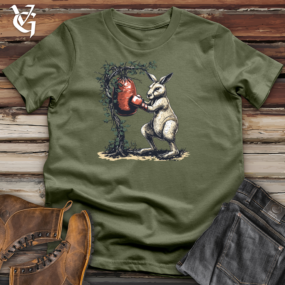 Viking Goods Kangaroo Punching Bag Softstyle Tee Military Green / S