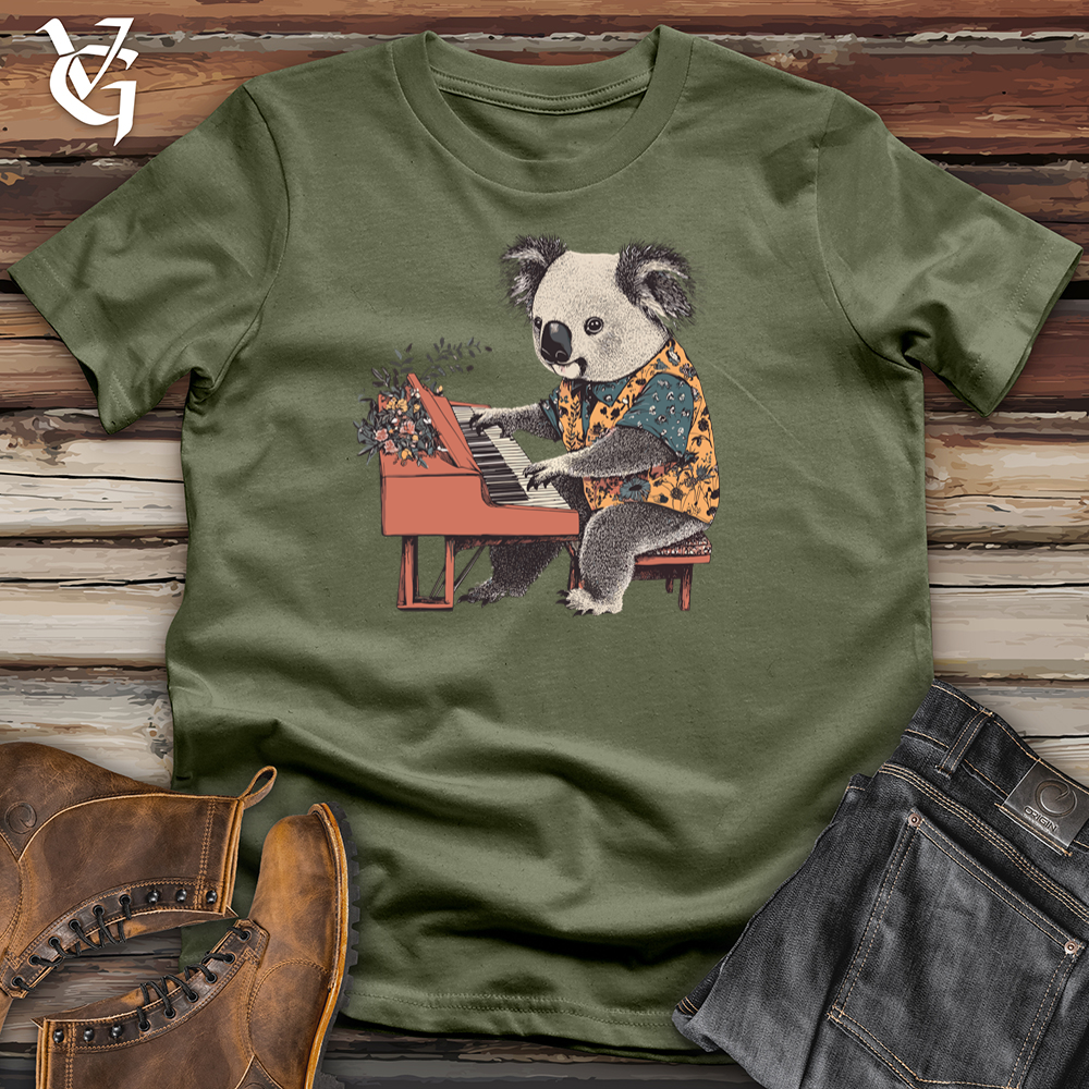 Viking Goods Koala Pianist Softstyle Tee Military Green / S