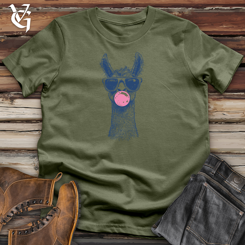 Viking Goods Llama Bubble Softstyle Tee Military Green / S