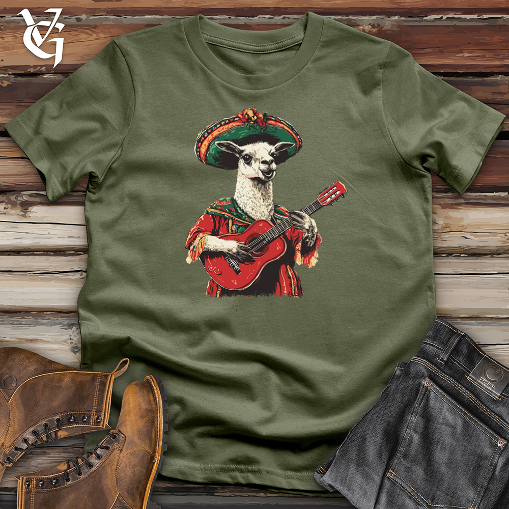 Viking Goods Llama Mariachi Softstyle Tee Military Green / S