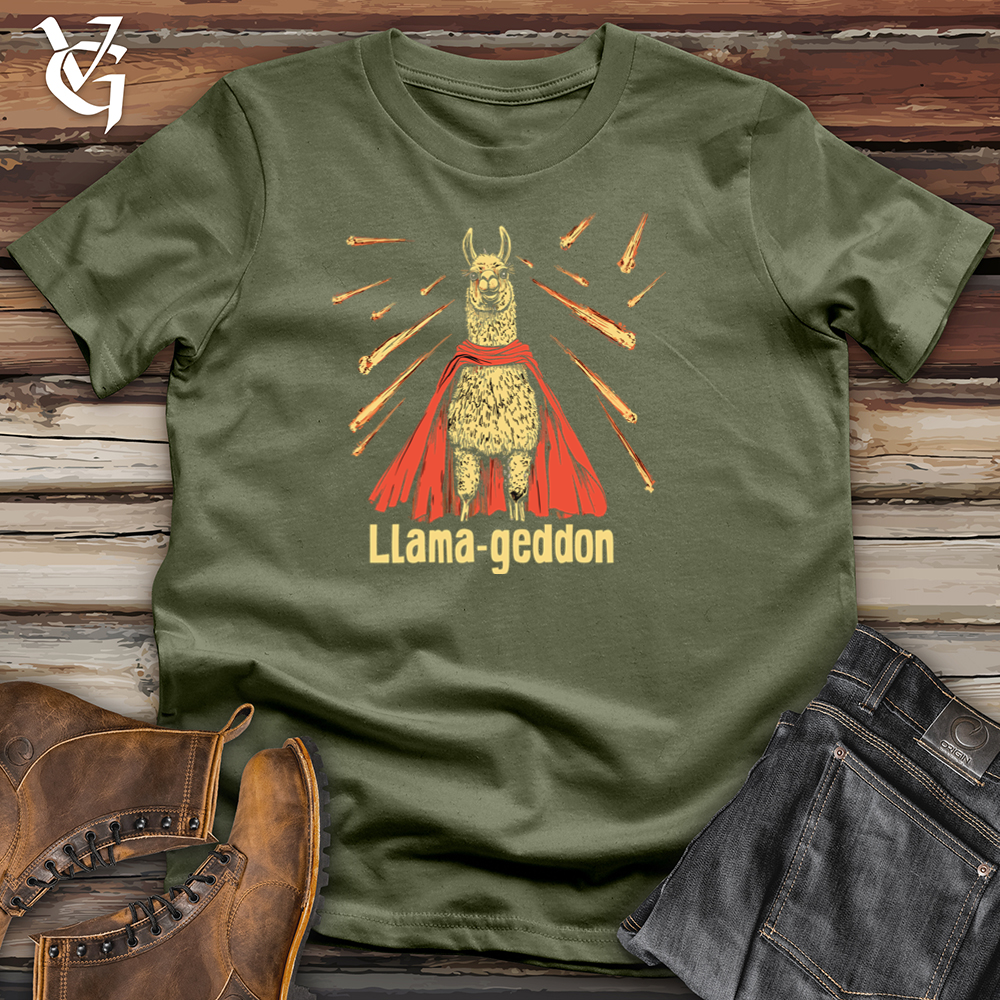 Viking Goods Llamageddon Softstyle Tee Military Green / S