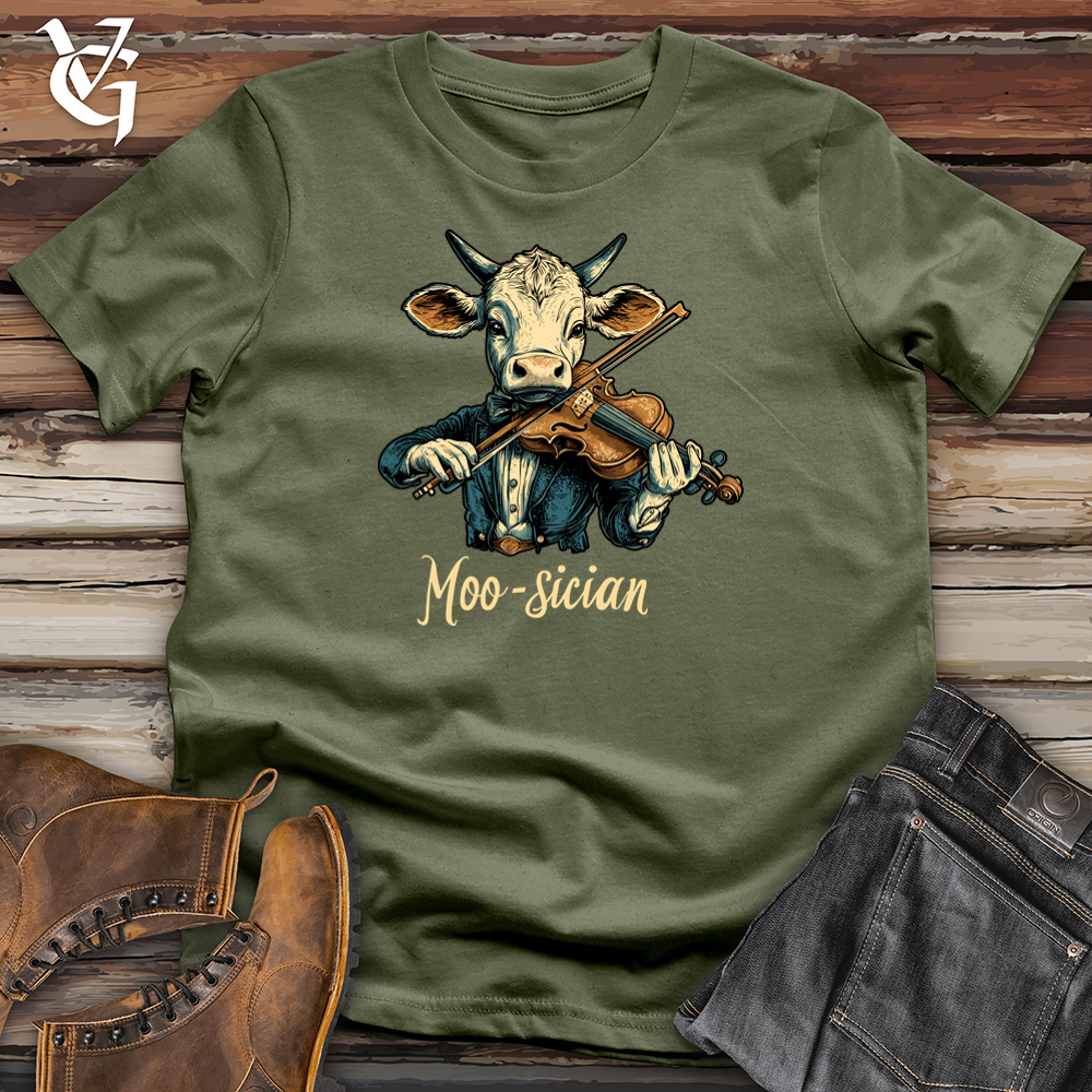 Viking Goods Moo-sician Softstyle Tee Military Green / S