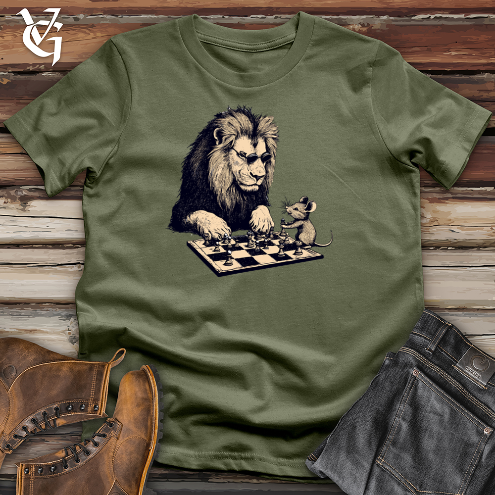 Viking Goods Mouse Lion Chess Softstyle Tee Military Green / S