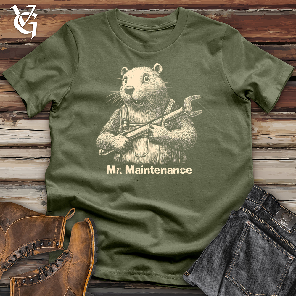 Viking Goods Mr Maintenance Softstyle Tee Military Green / S