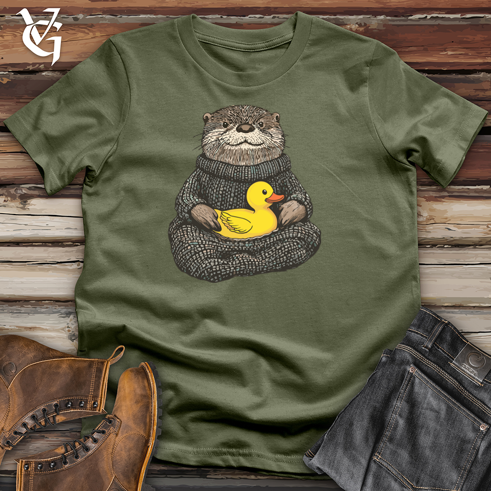 Viking Goods Otter Ducky Softstyle Tee Military Green / S