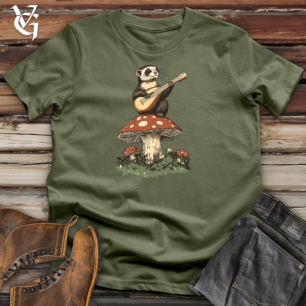 Viking Goods Otter Mushroom Lute Softstyle Tee Military Green / S