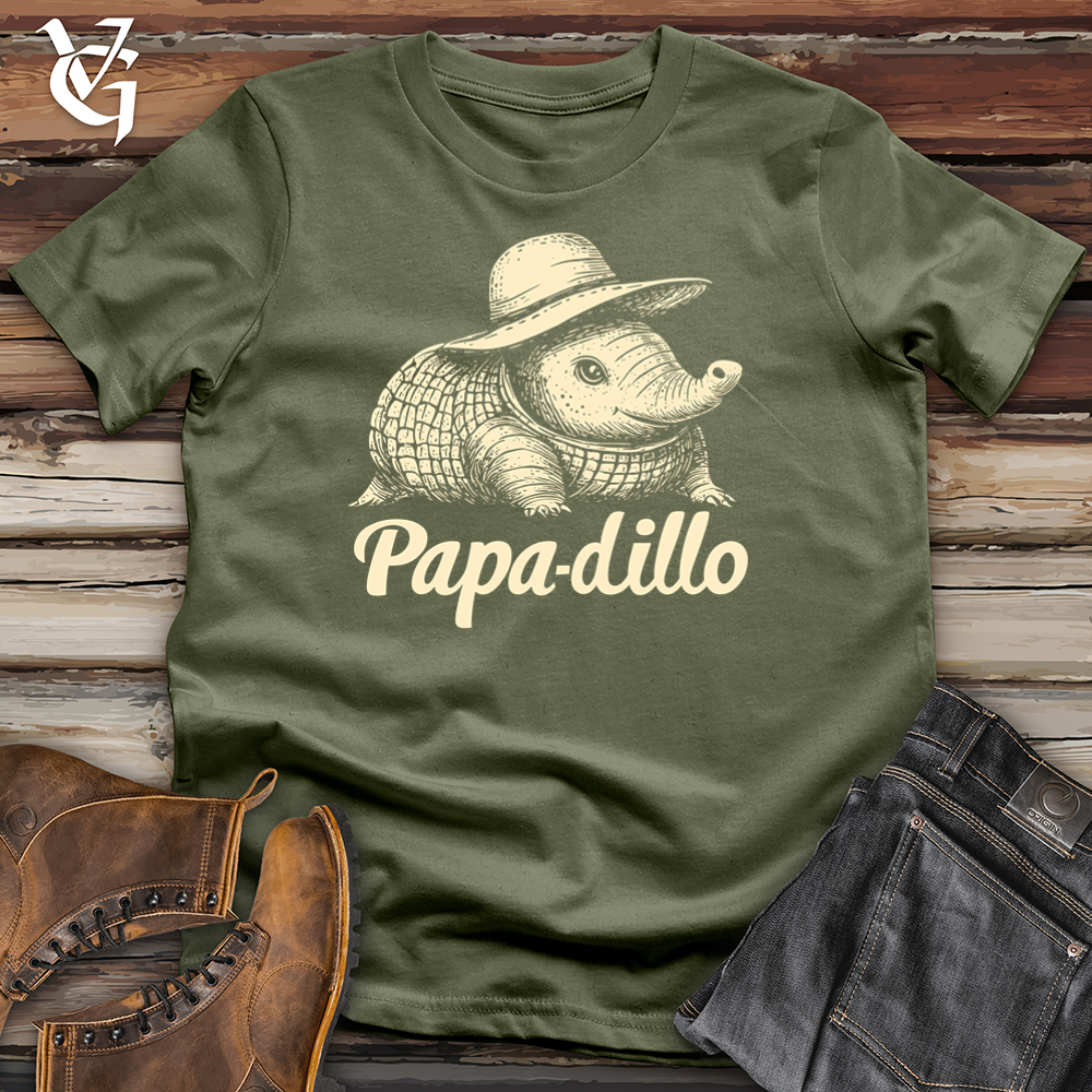 Viking Goods Papa Dillo Cowboy Softstyle Tee Military Green / S