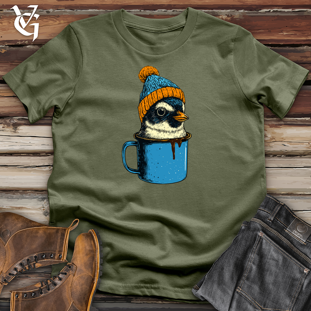 Viking Goods Penguin Hot Coco Softstyle Tee Military Green / S