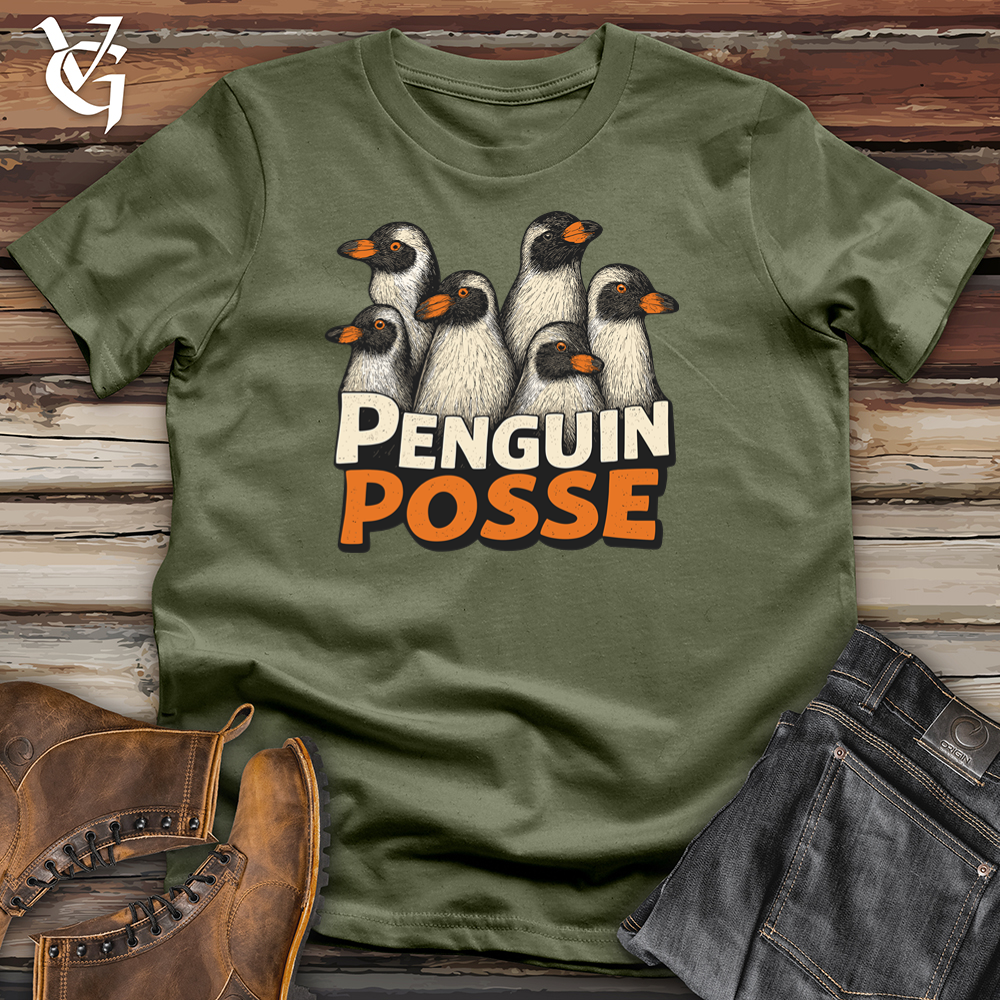 Viking Goods Penguin Posse Softstyle Tee Military Green / S