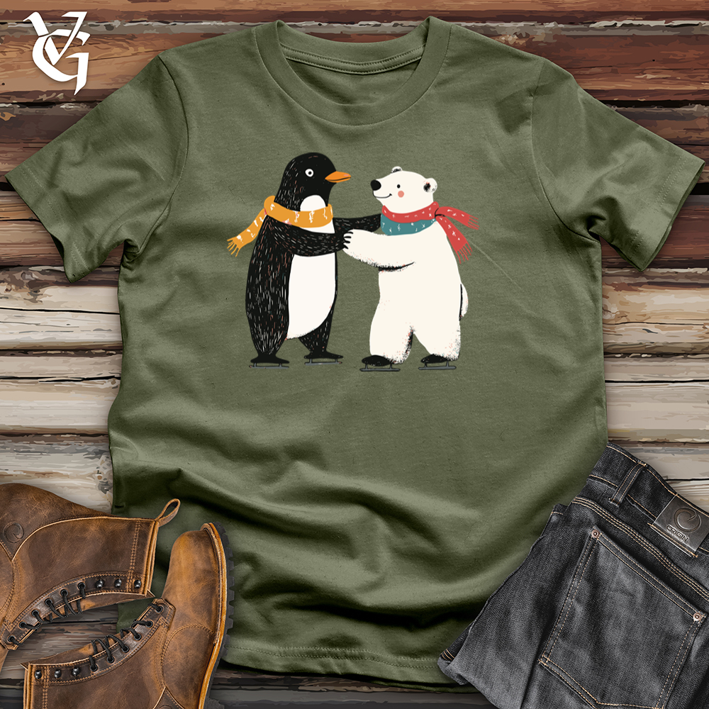 Viking Goods Polar Penguin Skate Softstyle Tee Military Green / S