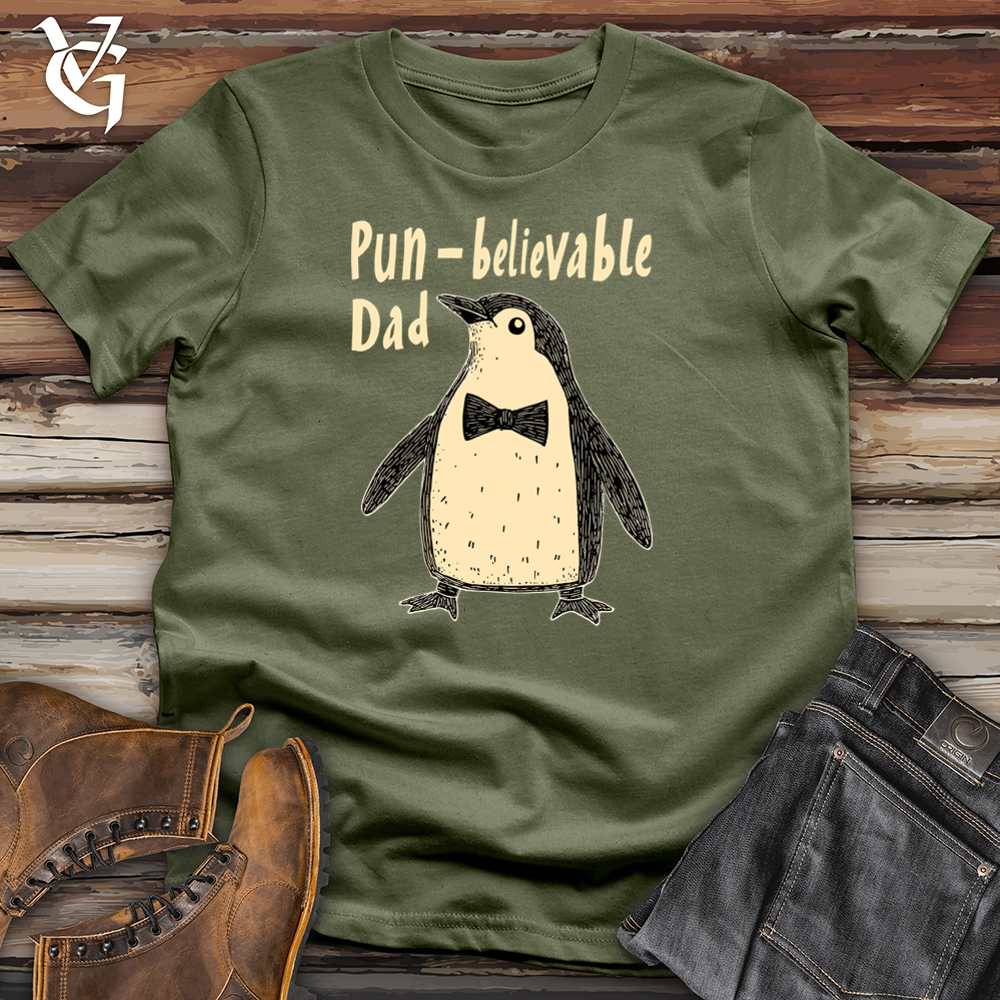 Viking Goods PunBelievable Dad Softstyle Tee Military Green / S