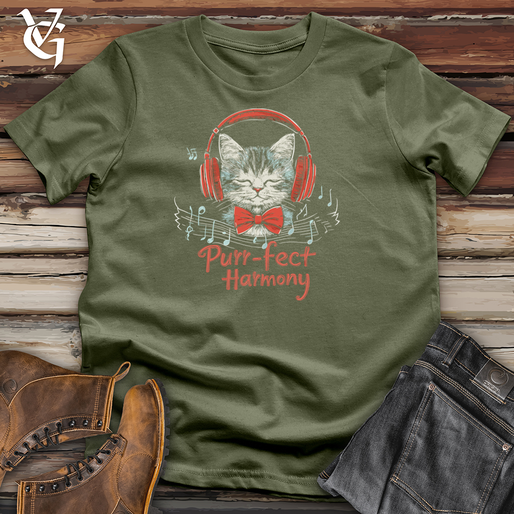 Viking Goods Purrfect Harmony Softstyle Tee Military Green / S