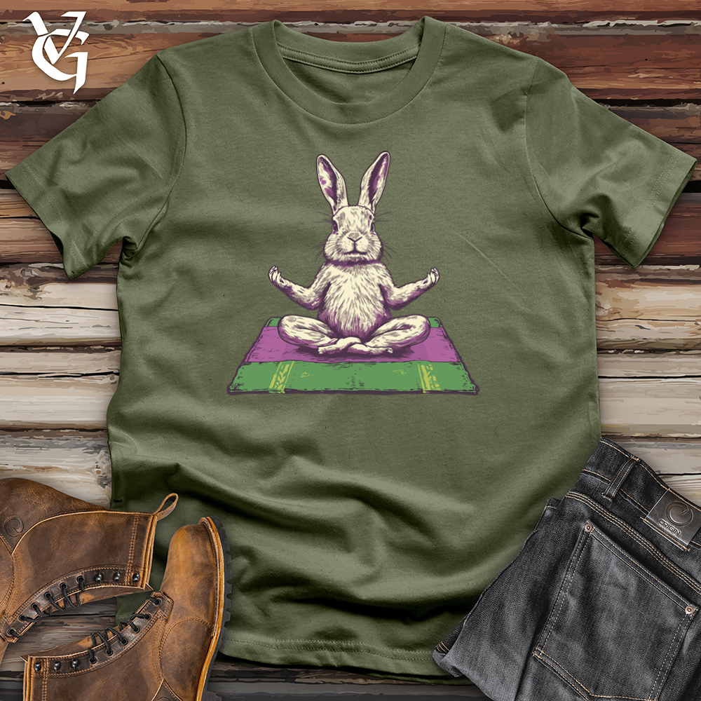 Viking Goods Rabbit Meditation Softstyle Tee Military Green / S