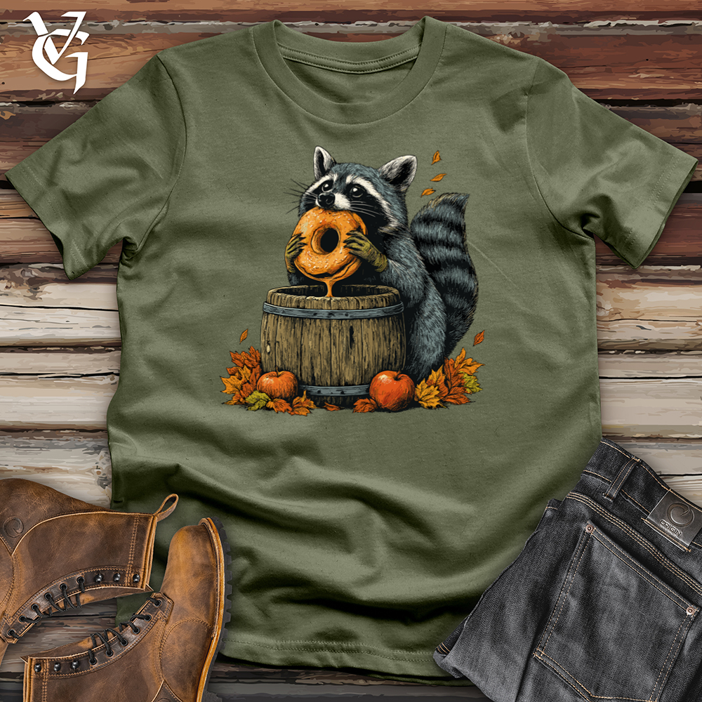 Viking Goods Raccoon Cider Donut Softstyle Tee Military Green / S