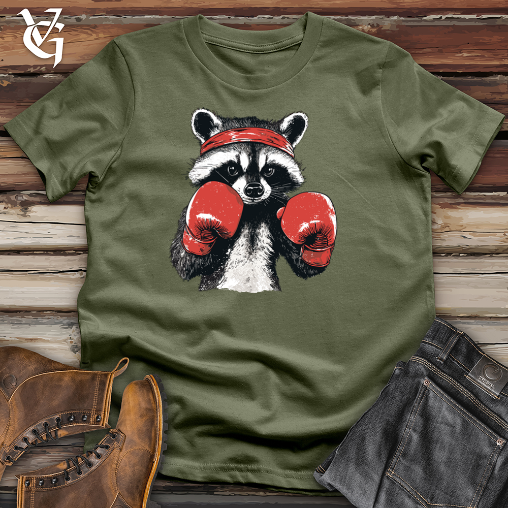 Viking Goods Raccoon Rampage Softstyle Tee Military Green / S