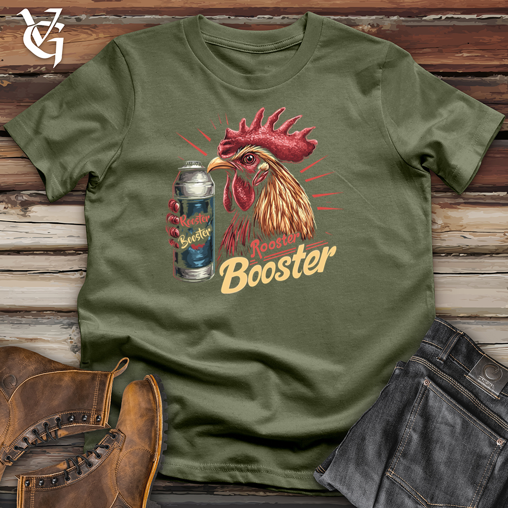 Viking Goods Rooster Booster Energy Softstyle Tee Military Green / S