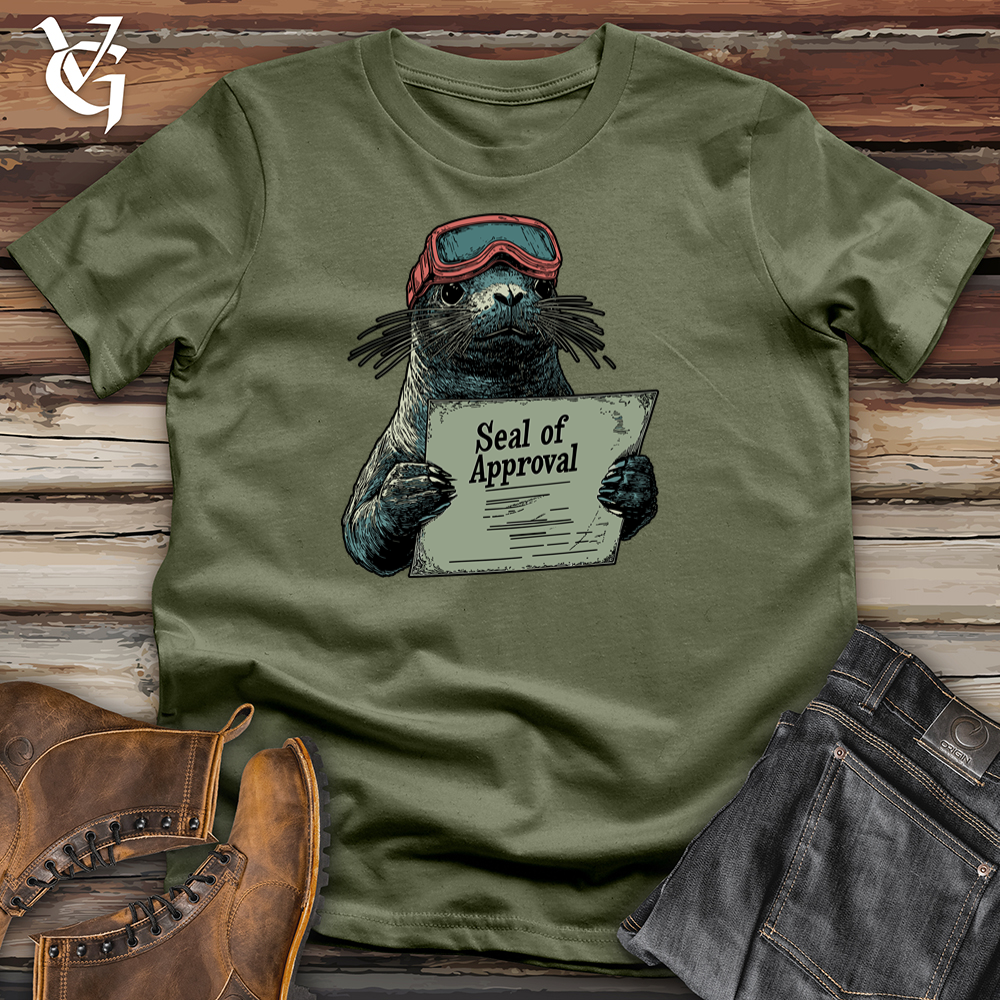 Viking Goods Seal Of Approval Softstyle Tee Military Green / S