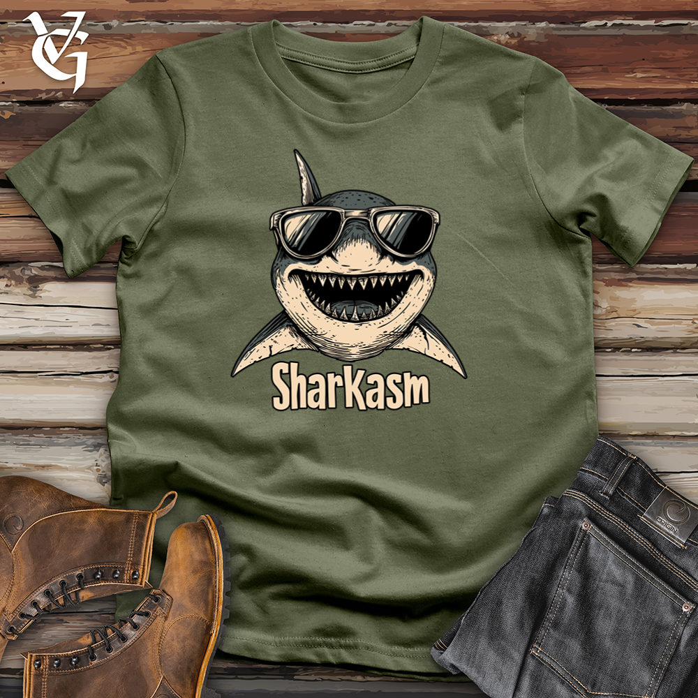 Viking Goods Sharkasm Softstyle Tee Military Green / S