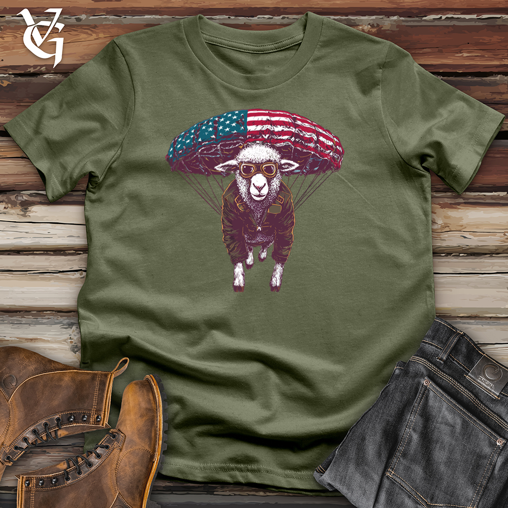 Viking Goods Sheep with Parachute Softstyle Tee Military Green / S