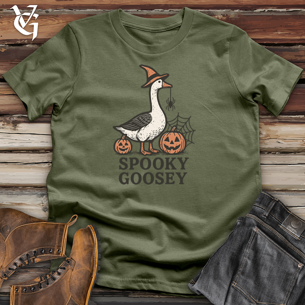 Viking Goods Spooky Goosey Fun Softstyle Tee Military Green / S