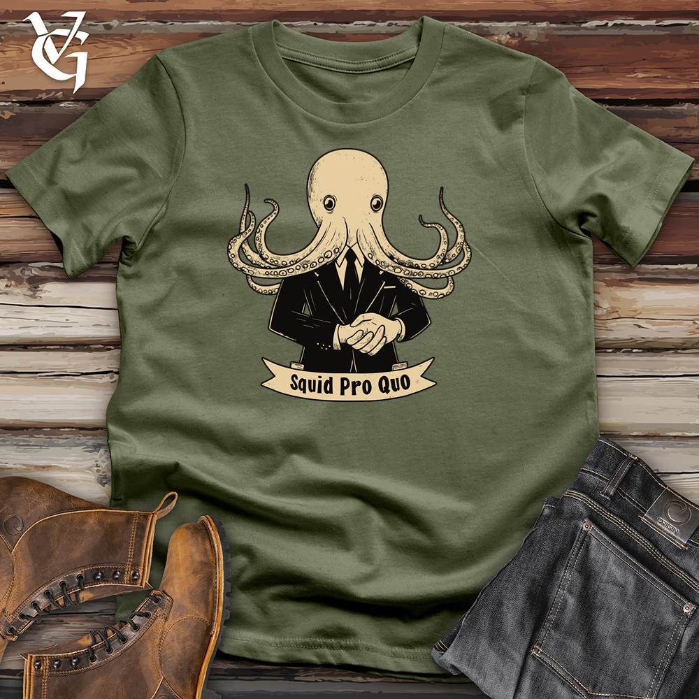 Viking Goods Squid Pro Quo Softstyle Tee Military Green / S
