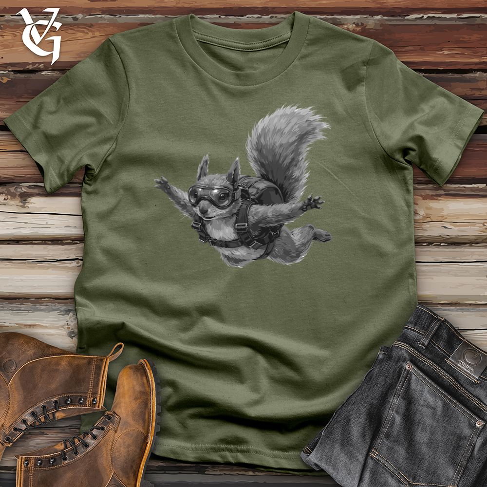 Viking Goods Squirrel Earhart Softstyle Tee Military Green / S