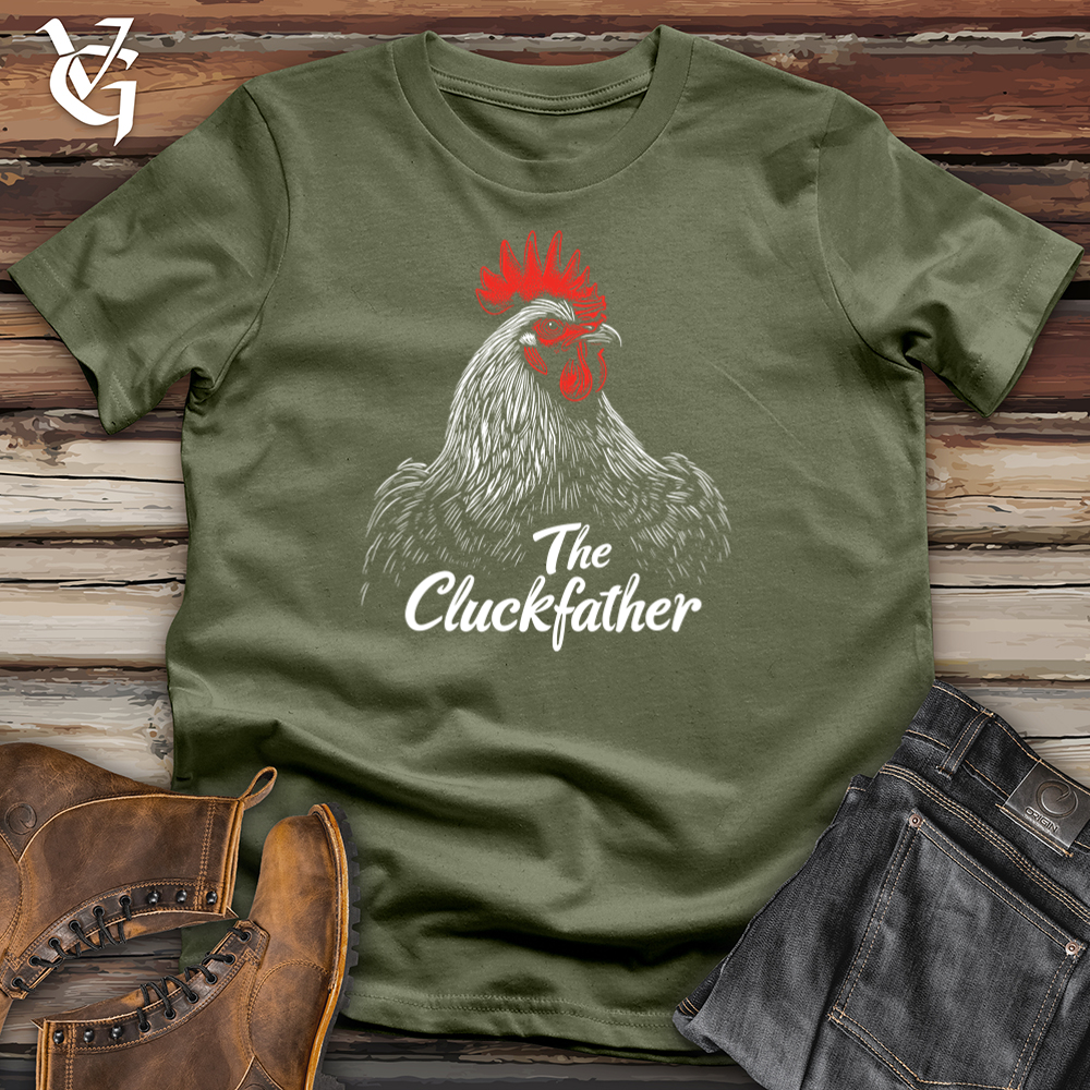 Viking Goods The Cluckfather Softstyle Tee Military Green / S